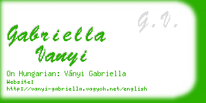 gabriella vanyi business card
