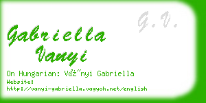 gabriella vanyi business card